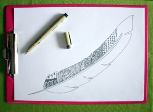 radzić sobie ze stresem przez doodling